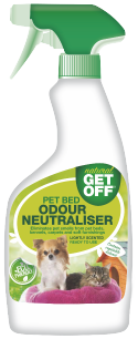Control odours from your pets bedding with this handy spray